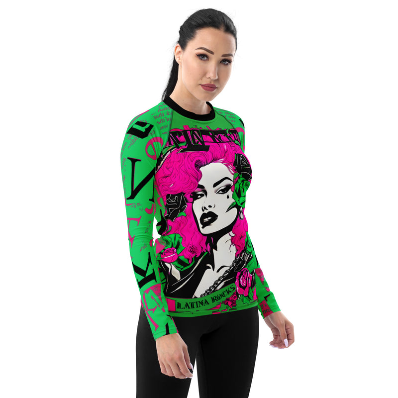 Latina Fashion- Latina Rocks Diosa Urbana Long Sleeve Women's Shirt