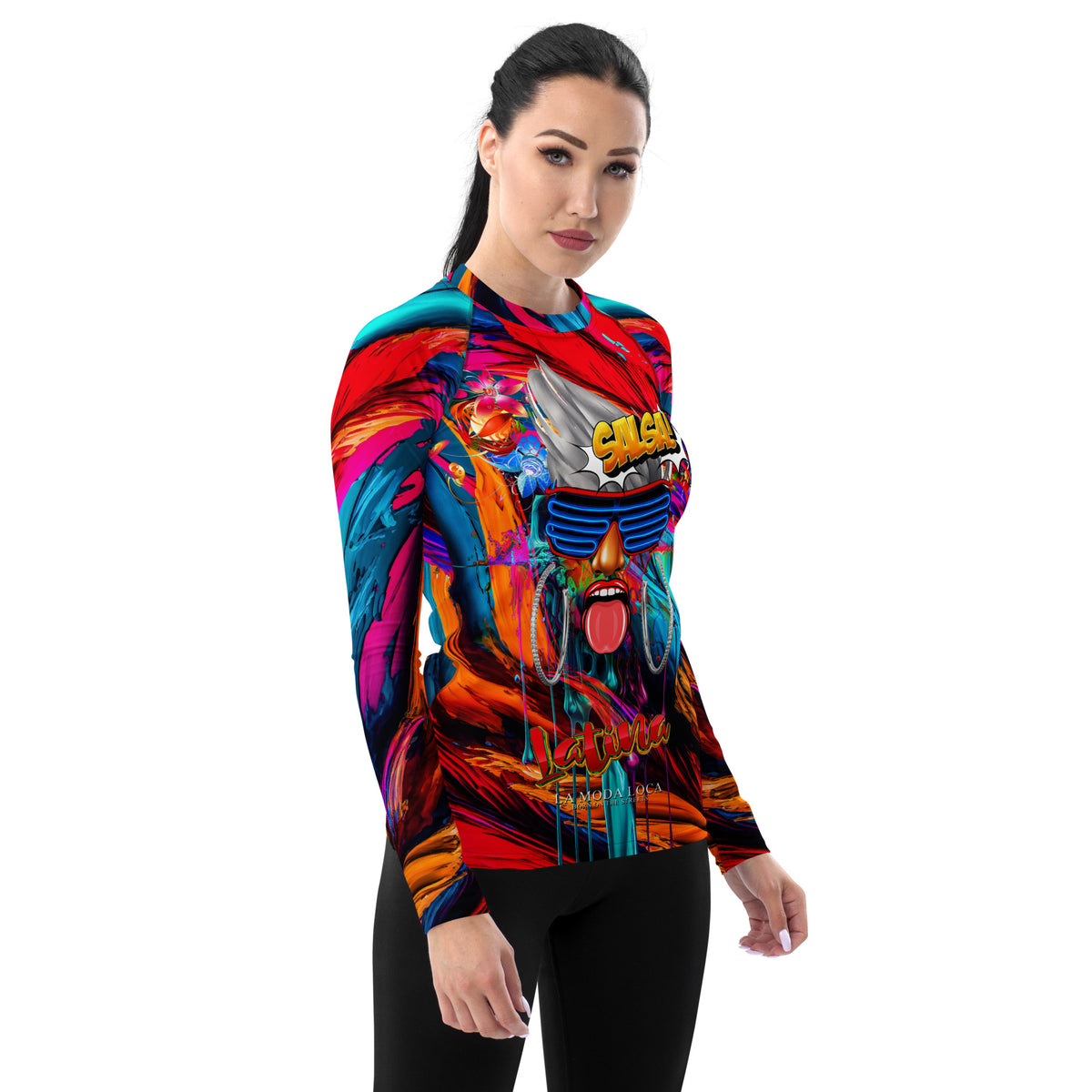 Latina Rocks Salsa Long Sleeve Shirt