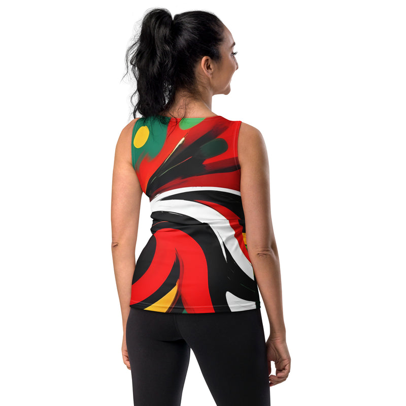 Latina Fashion- Latina Rocks Rasta Tank Top