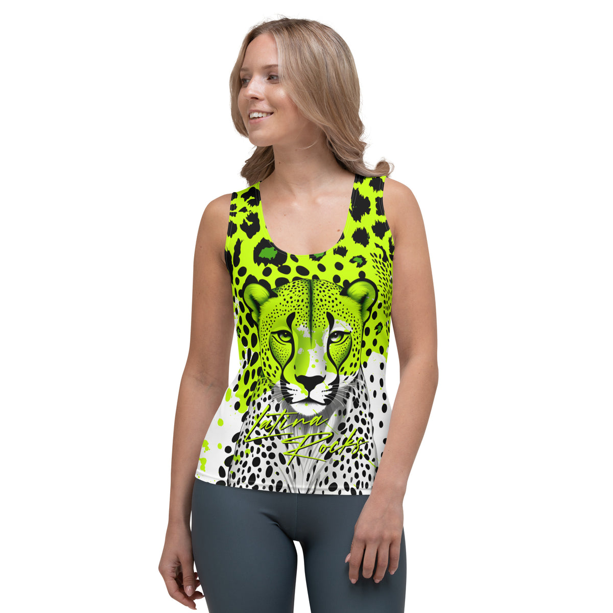 Latina Fashion- Latina Rocks Fierce Cheetah Tank Top