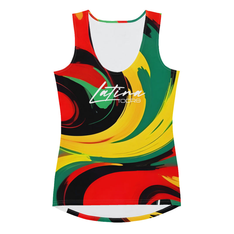 Latina Fashion- Latina Rocks Rasta Tank Top