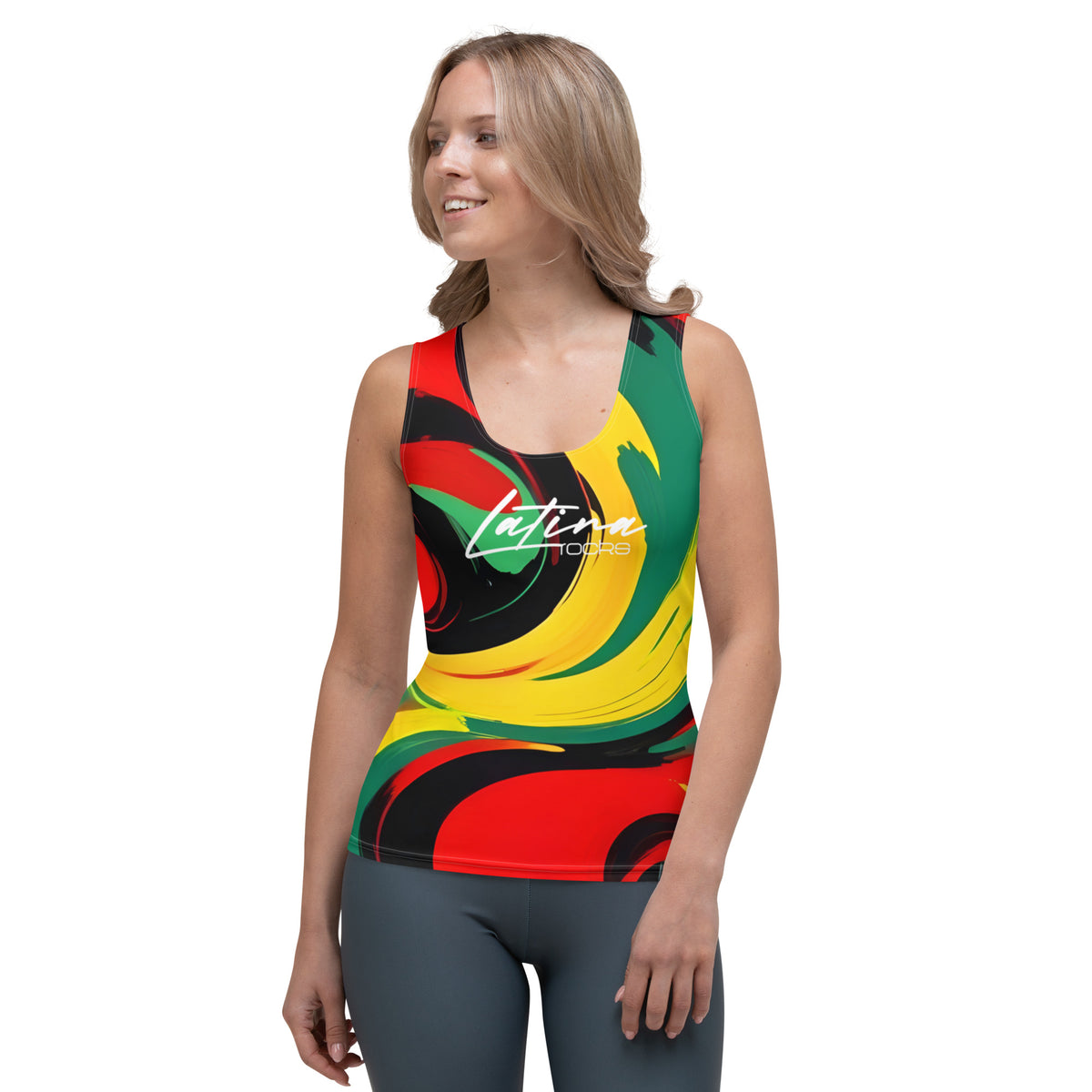 Latina Fashion- Latina Rocks Rasta Tank Top