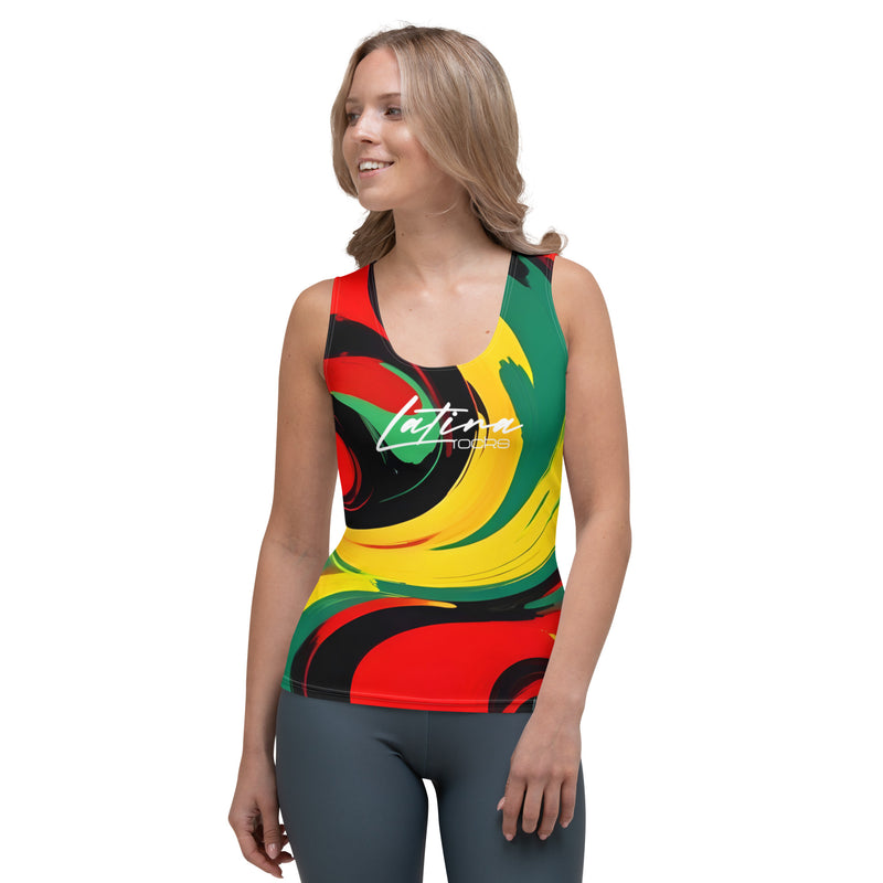 Latina Fashion- Latina Rocks Rasta Tank Top