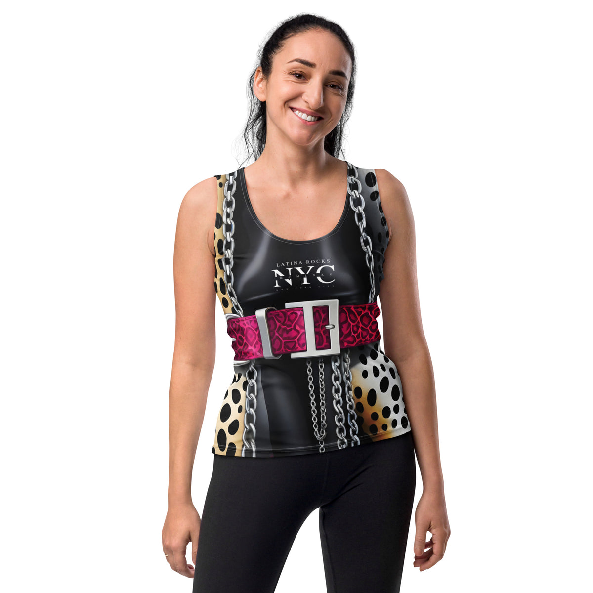 Latina Fashion- Latina Rocks Belt Buckle w/ Logo Tank Top