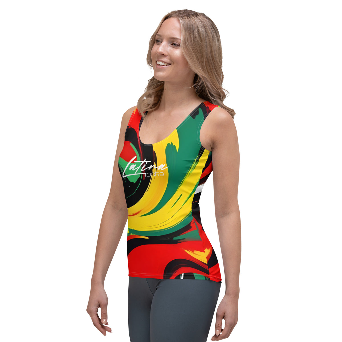 Latina Fashion- Latina Rocks Rasta Tank Top