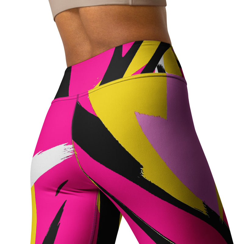 Latina Rocks Splash of Pink Yoga Leggings