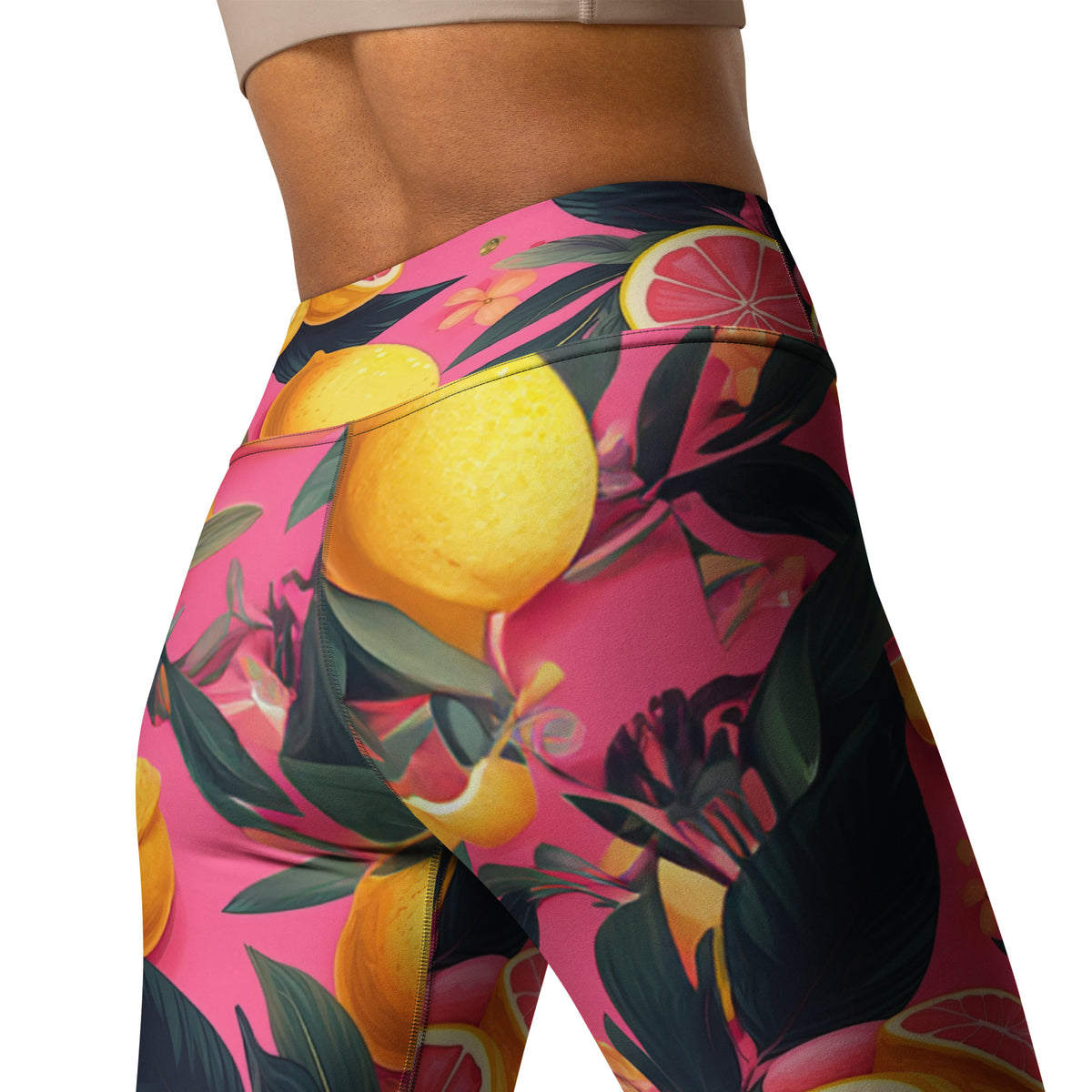 Latina Rocks Grapefruit Caribbean Yoga Leggings