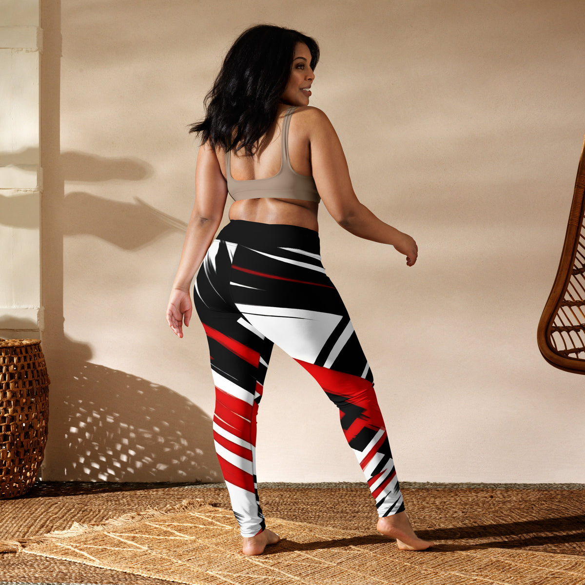 Latina Rocks Red Slasher Yoga Leggings