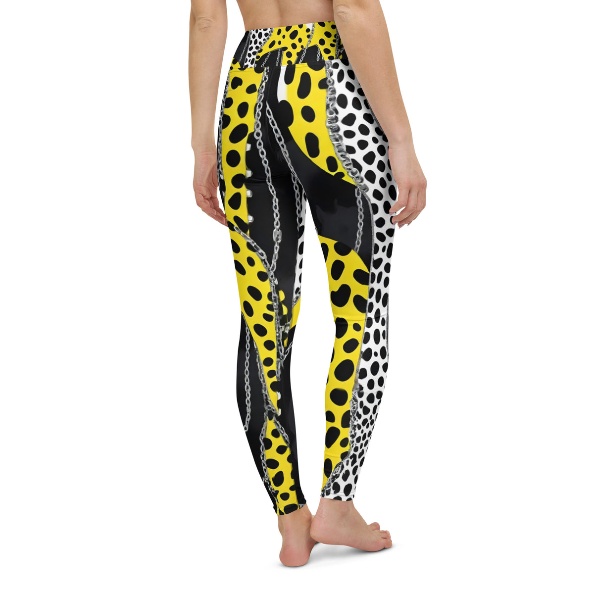 Latina Rocks Animal Print and Chains Yoga Leggings