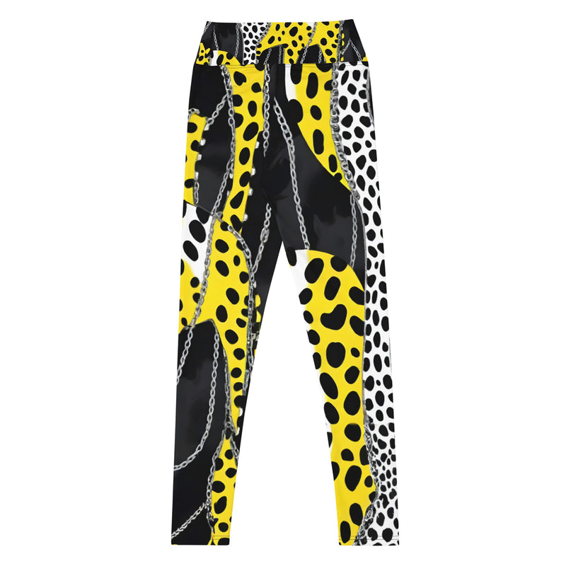 Latina Rocks Animal Print and Chains Yoga Leggings