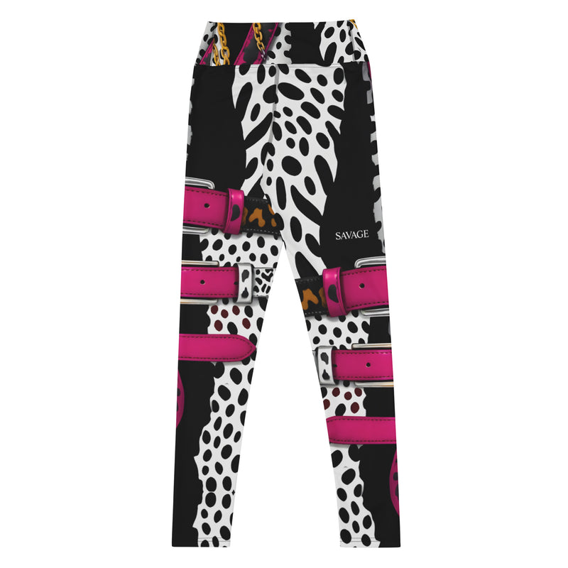 Latina Rocks Leather Belts and Animal Print Yoga Leggings