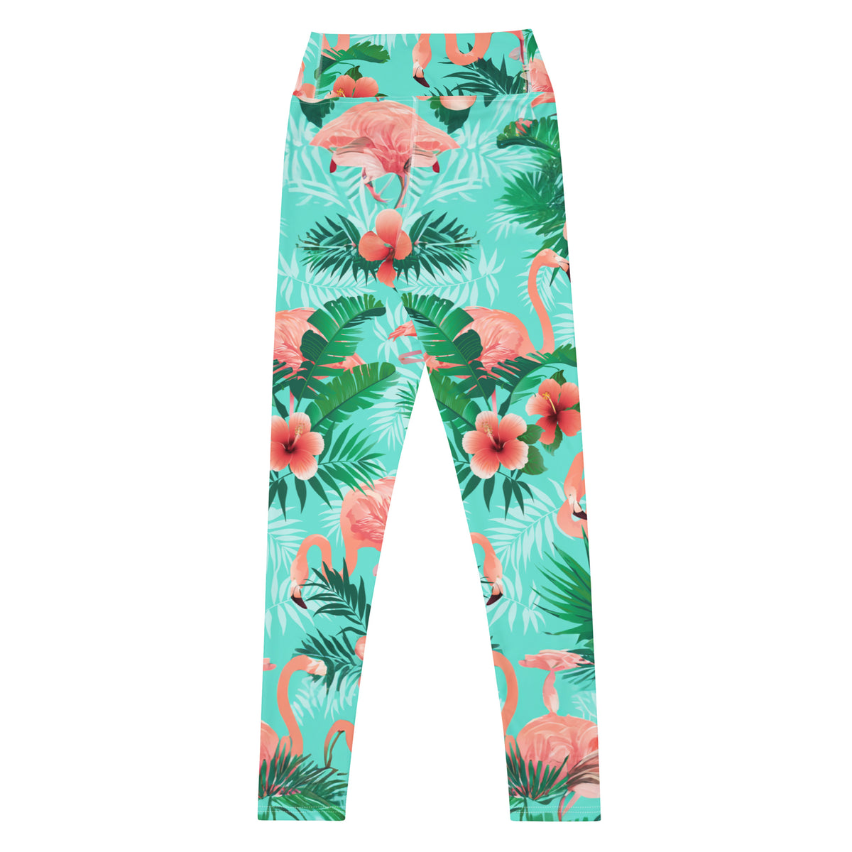 Latina Rocks Pink Flamingo Caribbean Yoga Leggings