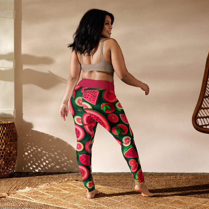 Latina Rocks Watermelon Yoga Leggings