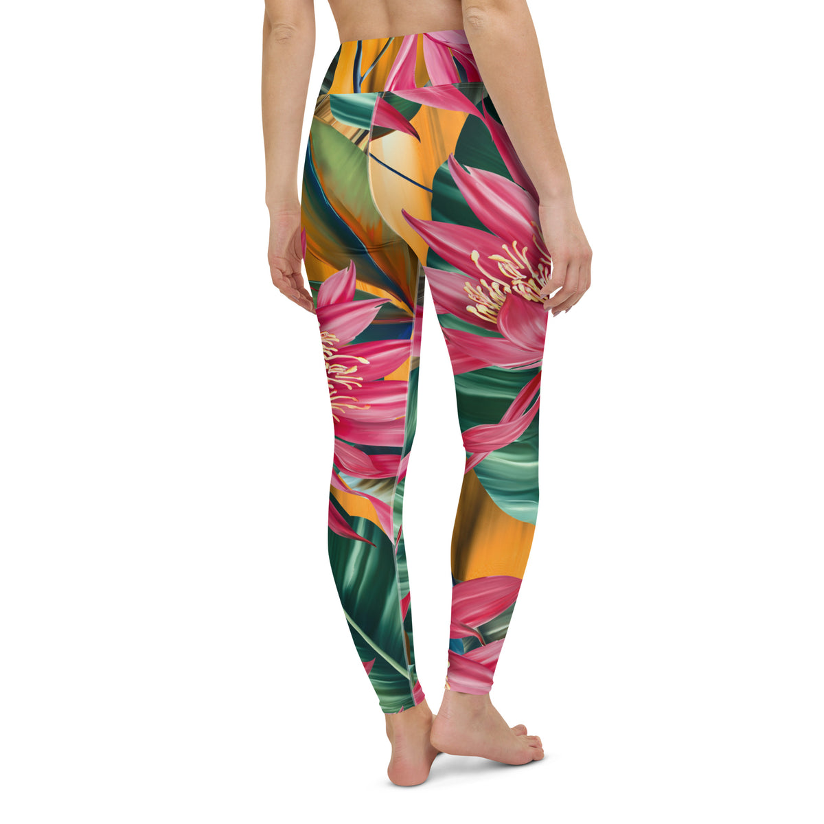 Latina Rocks Carribean Tulips Yoga Leggings