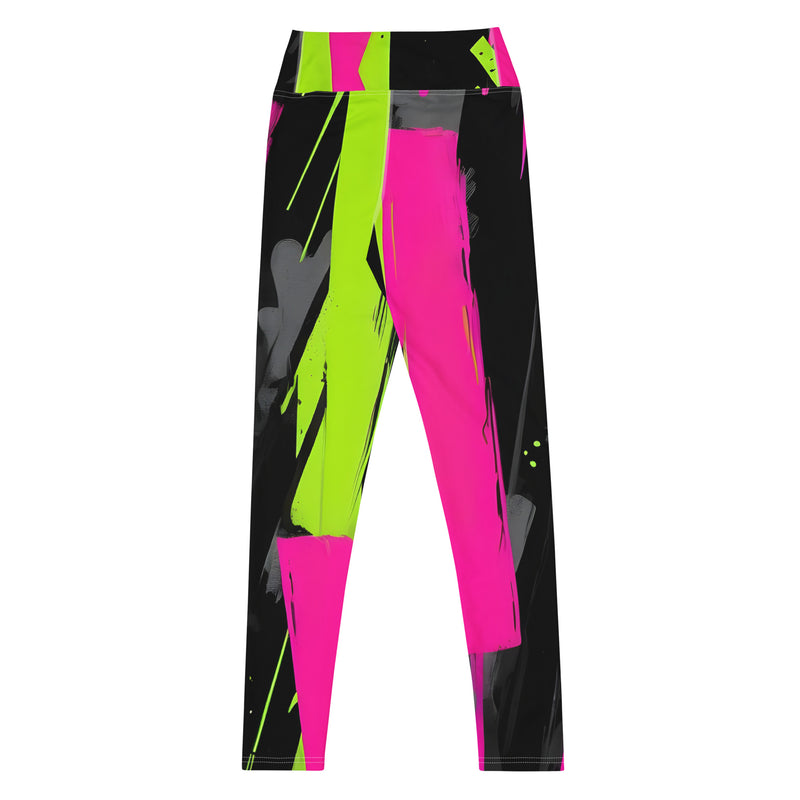 Latina Rocks Multi Color Swoosh 80's Yoga Leggings