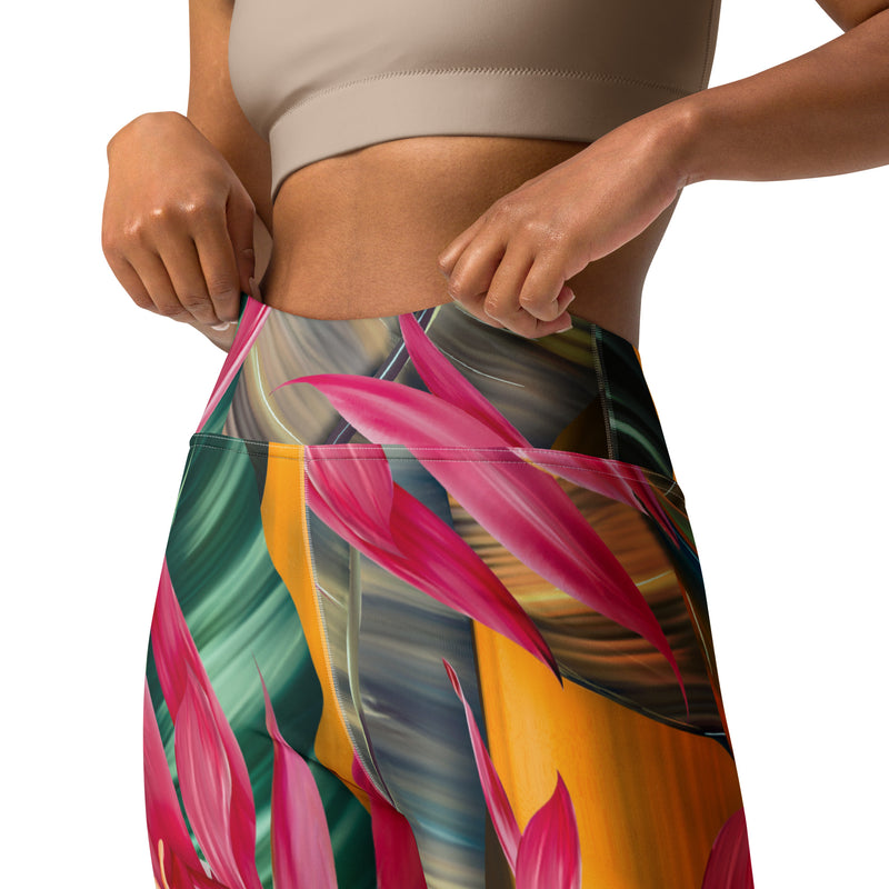 Latina Rocks Carribean Tulips Yoga Leggings