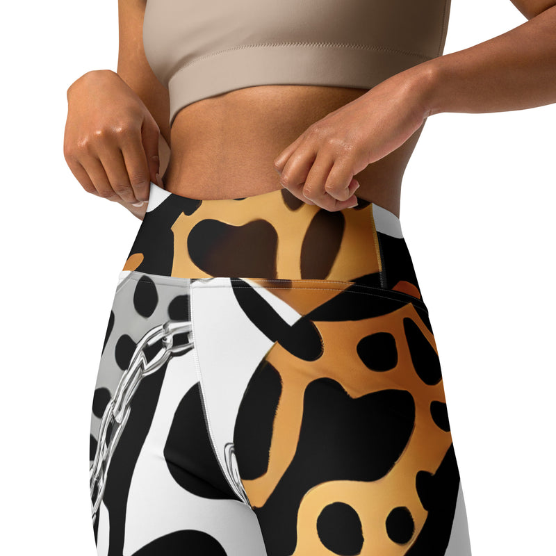 Latina Rocks Earth Tones and Chains Yoga Leggings