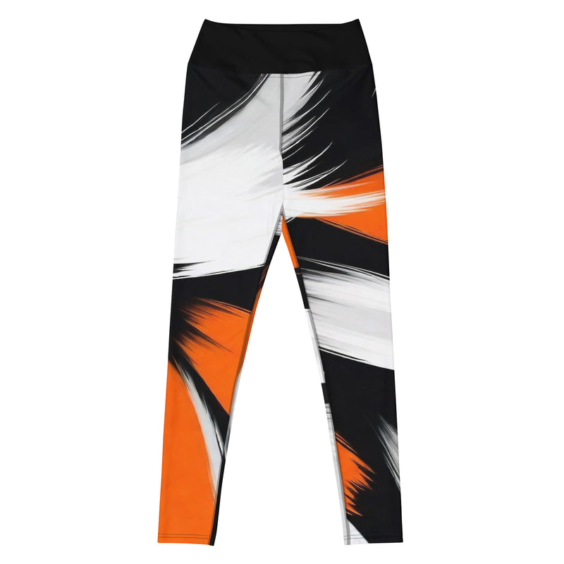 Latina Rocks Tiger Brush Print Yoga Leggings