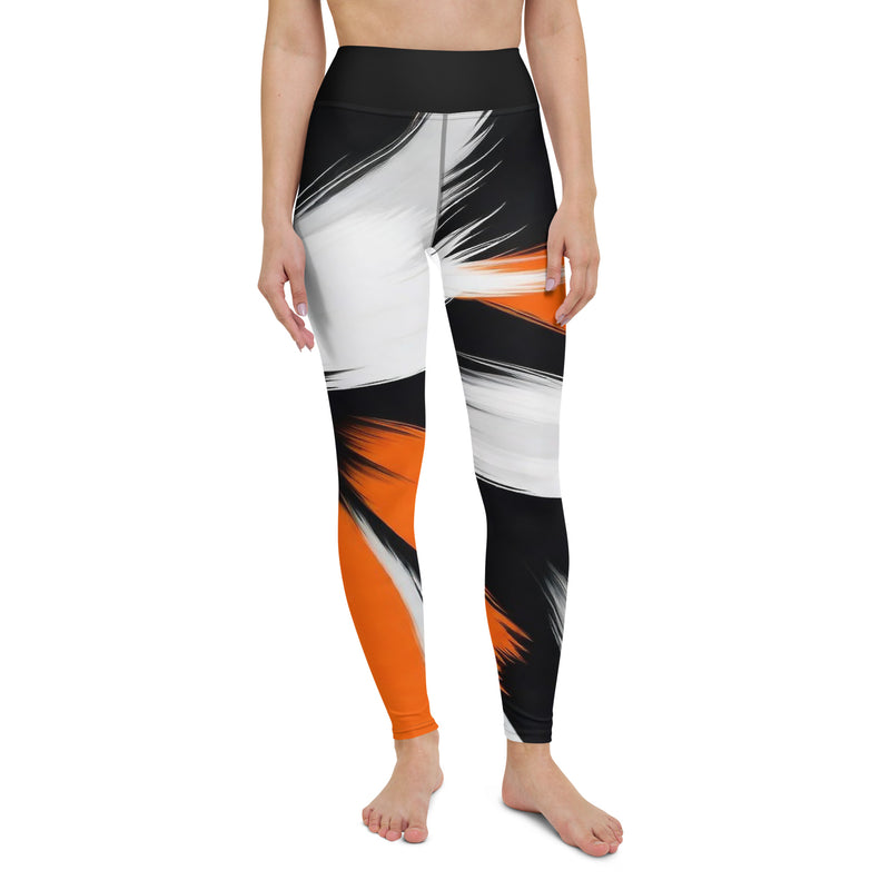 Latina Rocks Tiger Brush Print Yoga Leggings