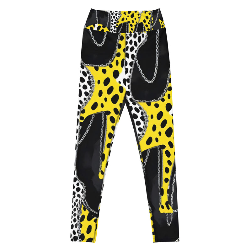 Latina Rocks Animal Print and Chains Yoga Leggings