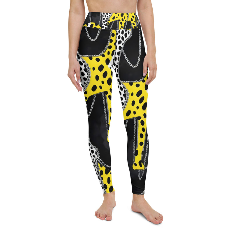 Latina Rocks Animal Print and Chains Yoga Leggings