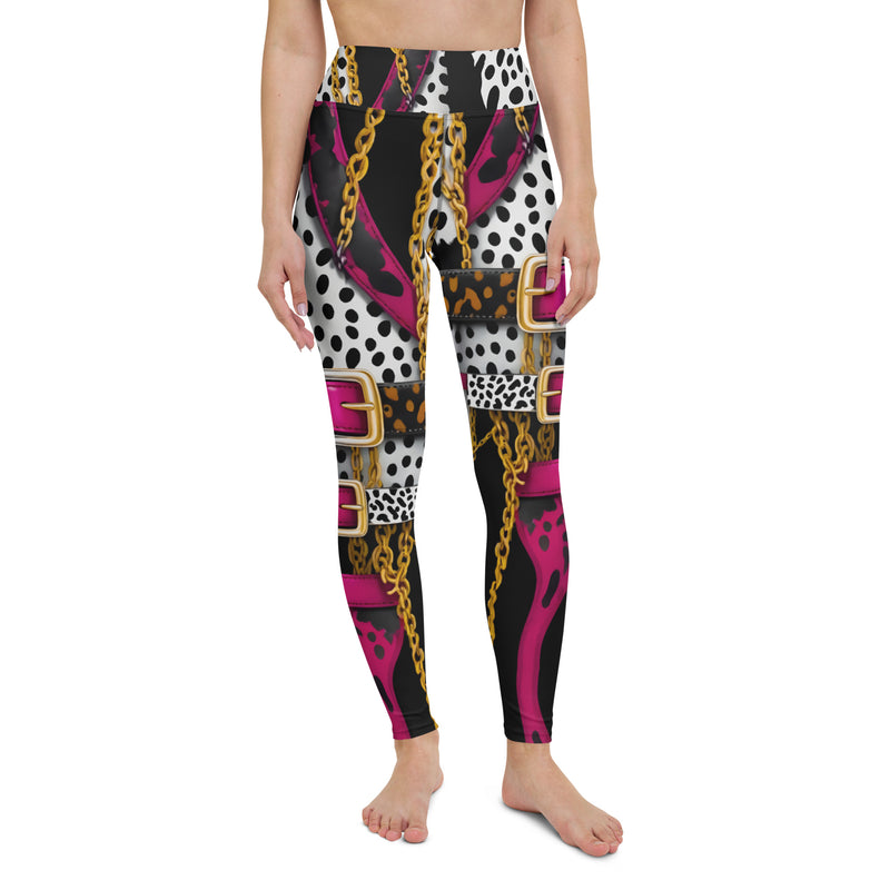 Latina Rocks Leather Belts and Animal Print Yoga Leggings