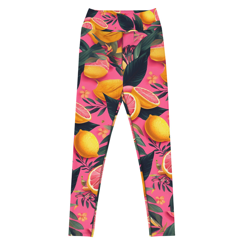 Latina Rocks Grapefruit Caribbean Yoga Leggings