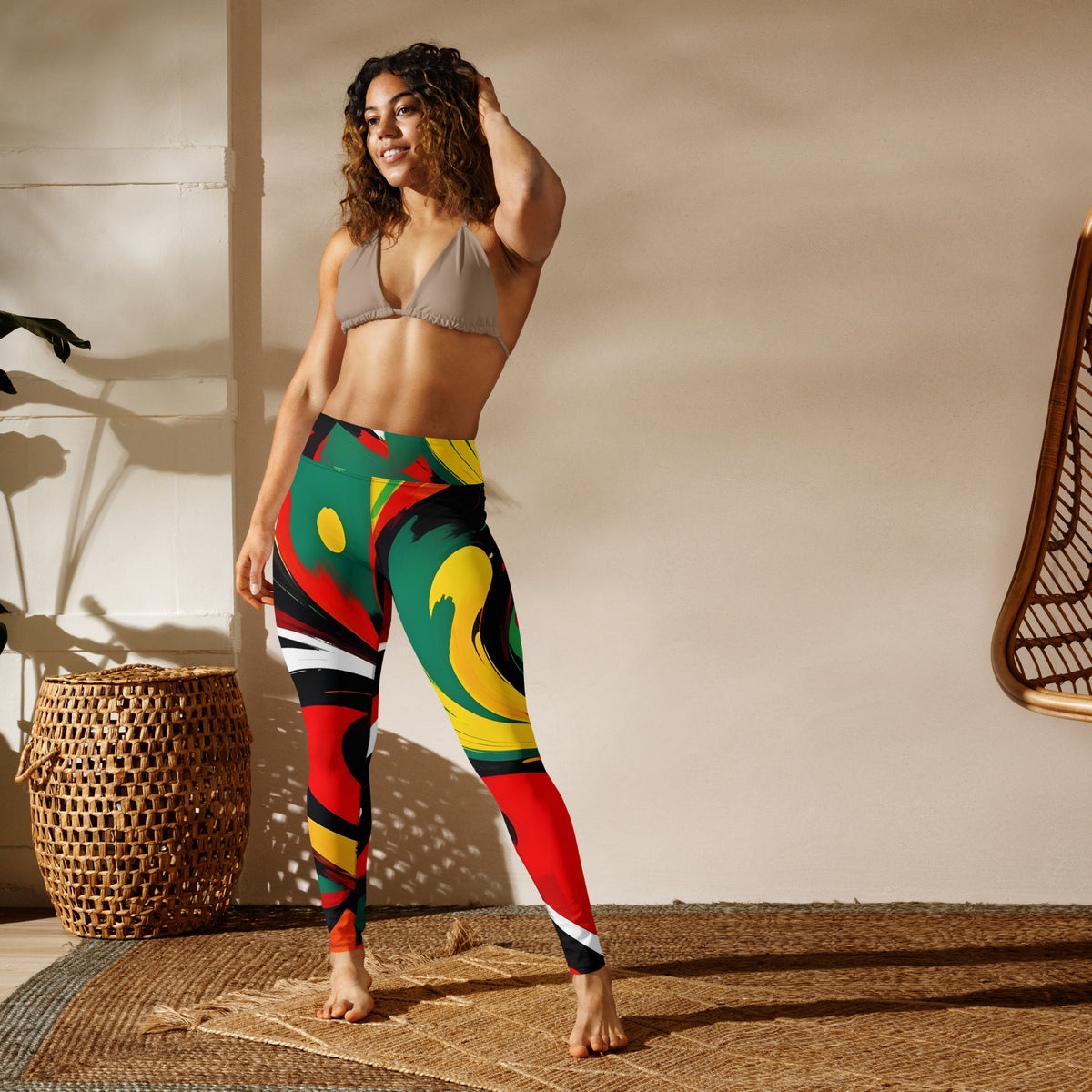 Latina Rocks Rasta Yoga Leggings