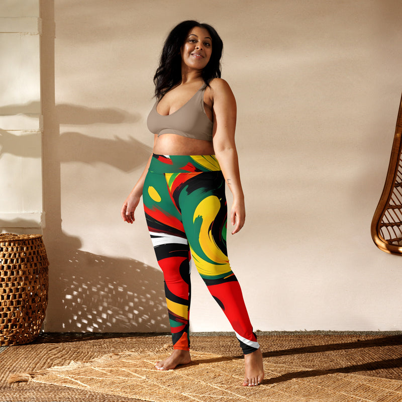 Latina Rocks Rasta Yoga Leggings