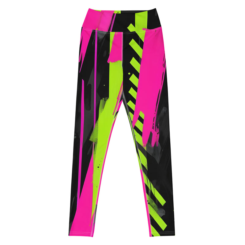 Latina Rocks Multi Color Swoosh 80's Yoga Leggings