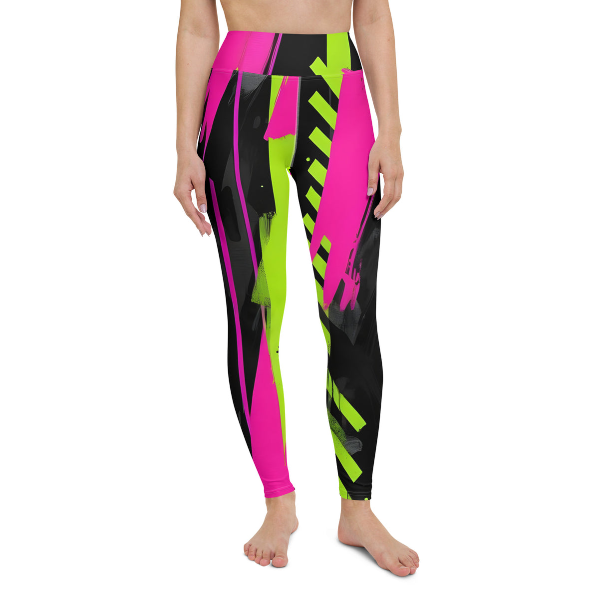 Latina Rocks Multi Color Swoosh 80's Yoga Leggings