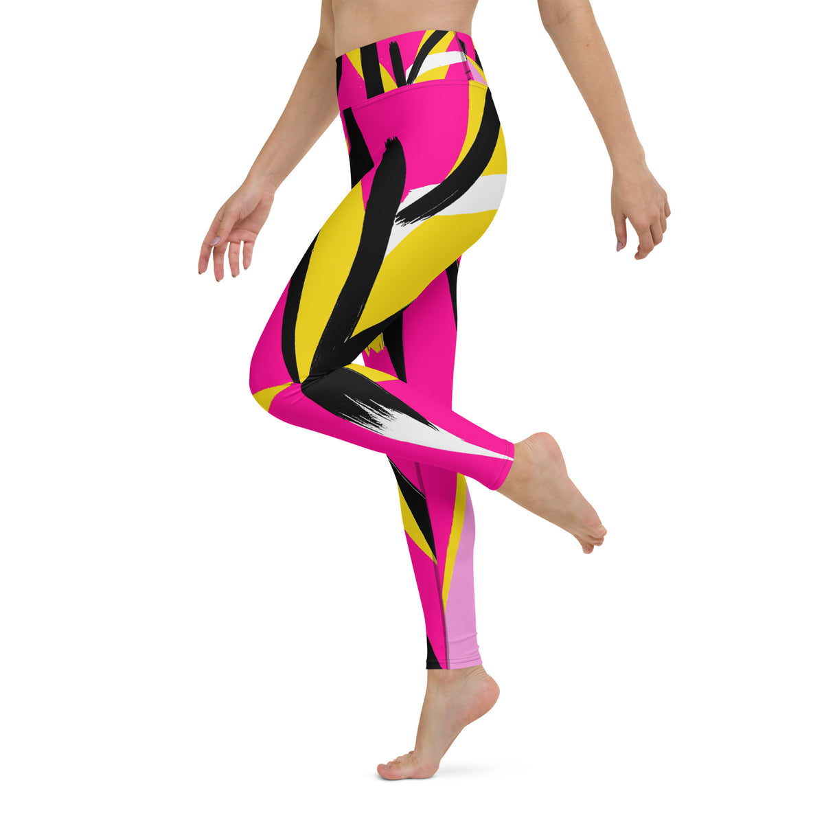 Latina Rocks Splash of Pink Yoga Leggings