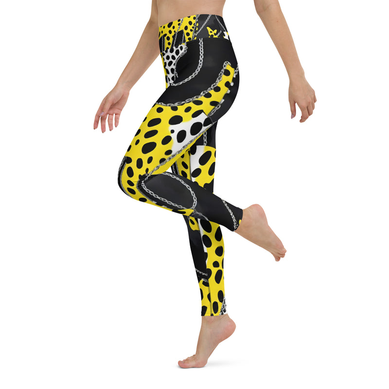 Latina Rocks Animal Print and Chains Yoga Leggings