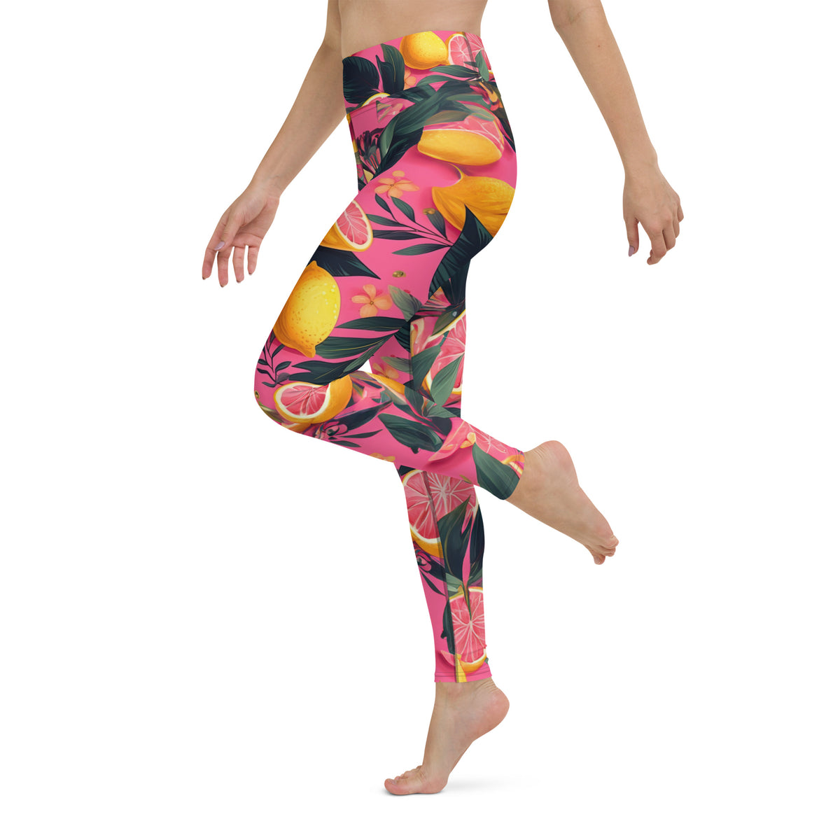 Latina Rocks Grapefruit Caribbean Yoga Leggings