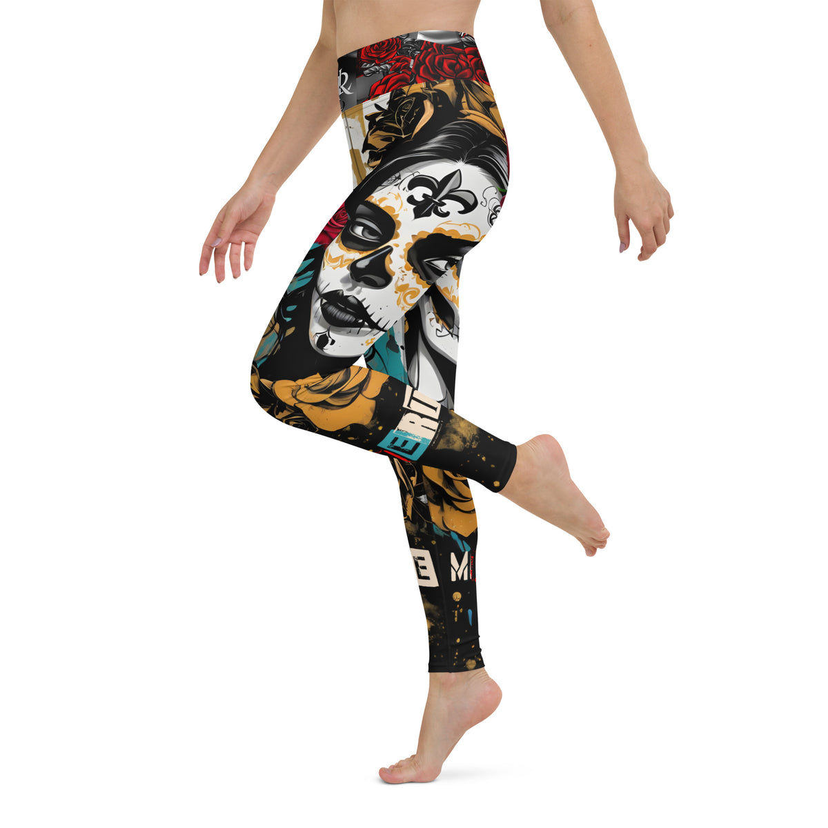 Latina Rocks La Muerte Yoga Leggings