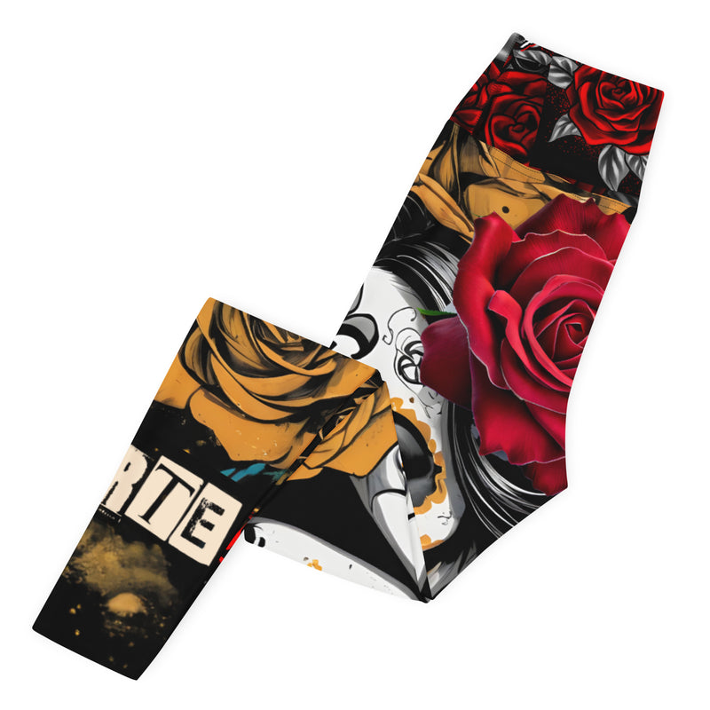 Latina Rocks La Muerte Yoga Leggings