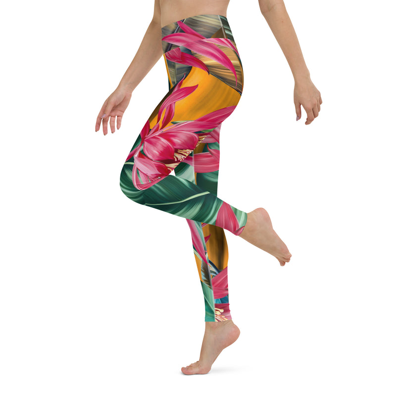 Latina Rocks Carribean Tulips Yoga Leggings