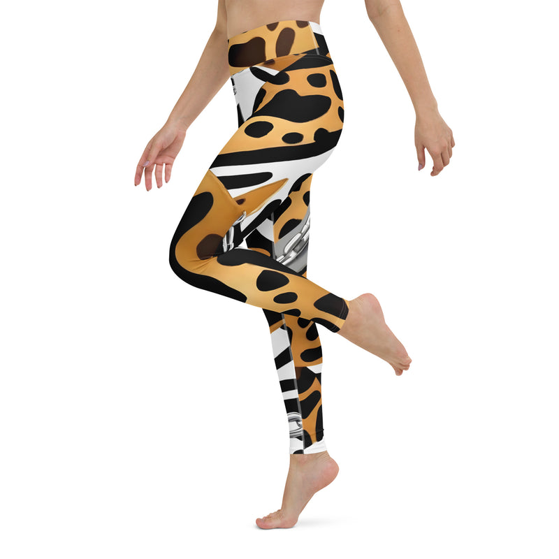 Latina Rocks Earth Tones and Chains Yoga Leggings