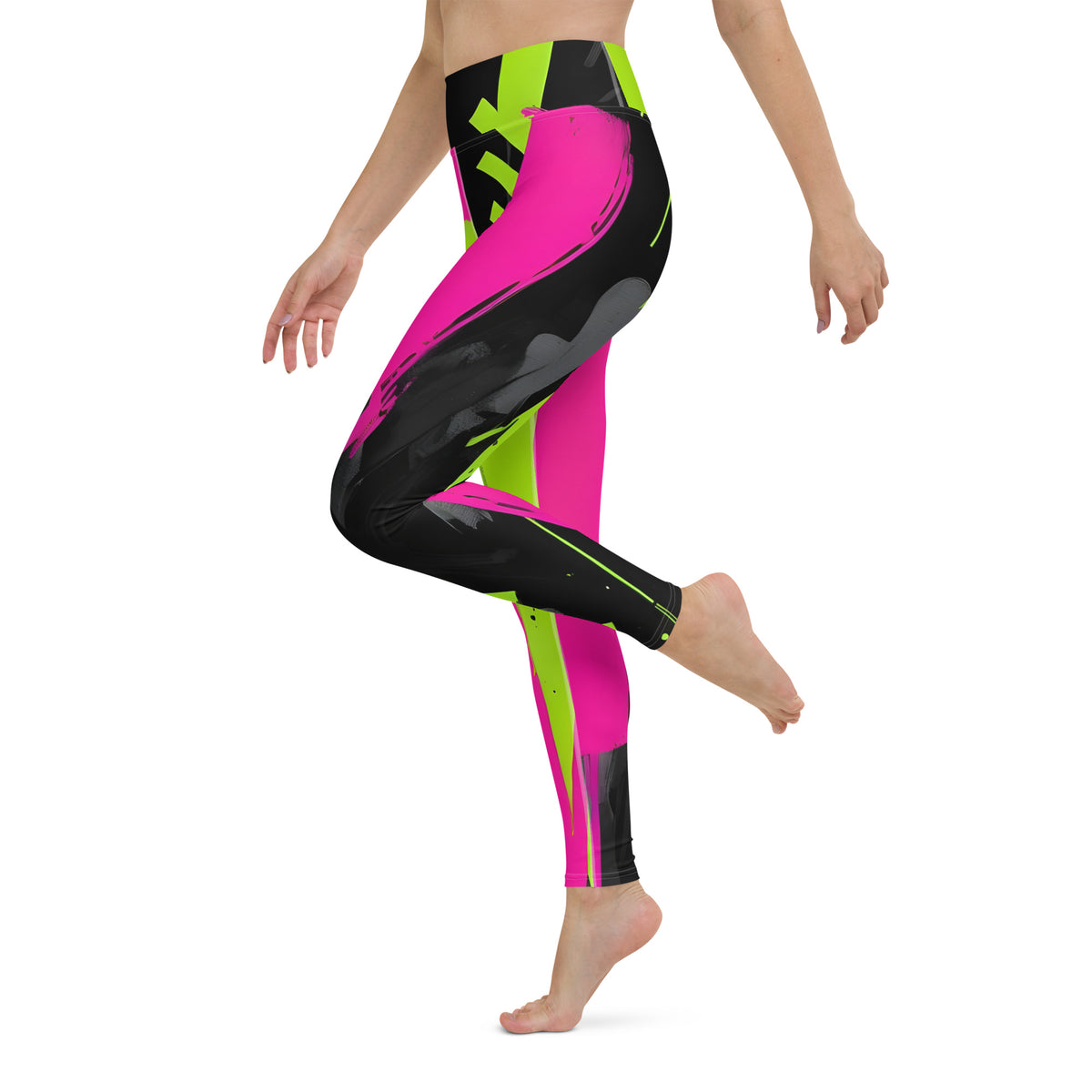 Latina Rocks Multi Color Swoosh 80's Yoga Leggings