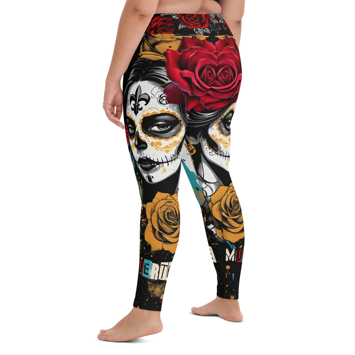 Latina Rocks La Muerte Yoga Leggings