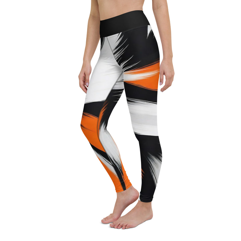 Latina Rocks Tiger Brush Print Yoga Leggings