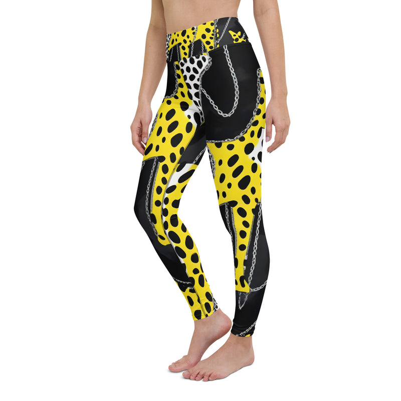 Latina Rocks Animal Print and Chains Yoga Leggings