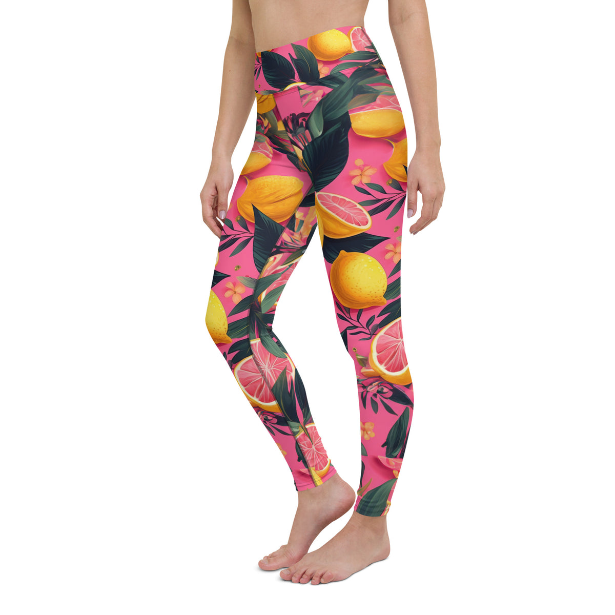 Latina Rocks Grapefruit Caribbean Yoga Leggings