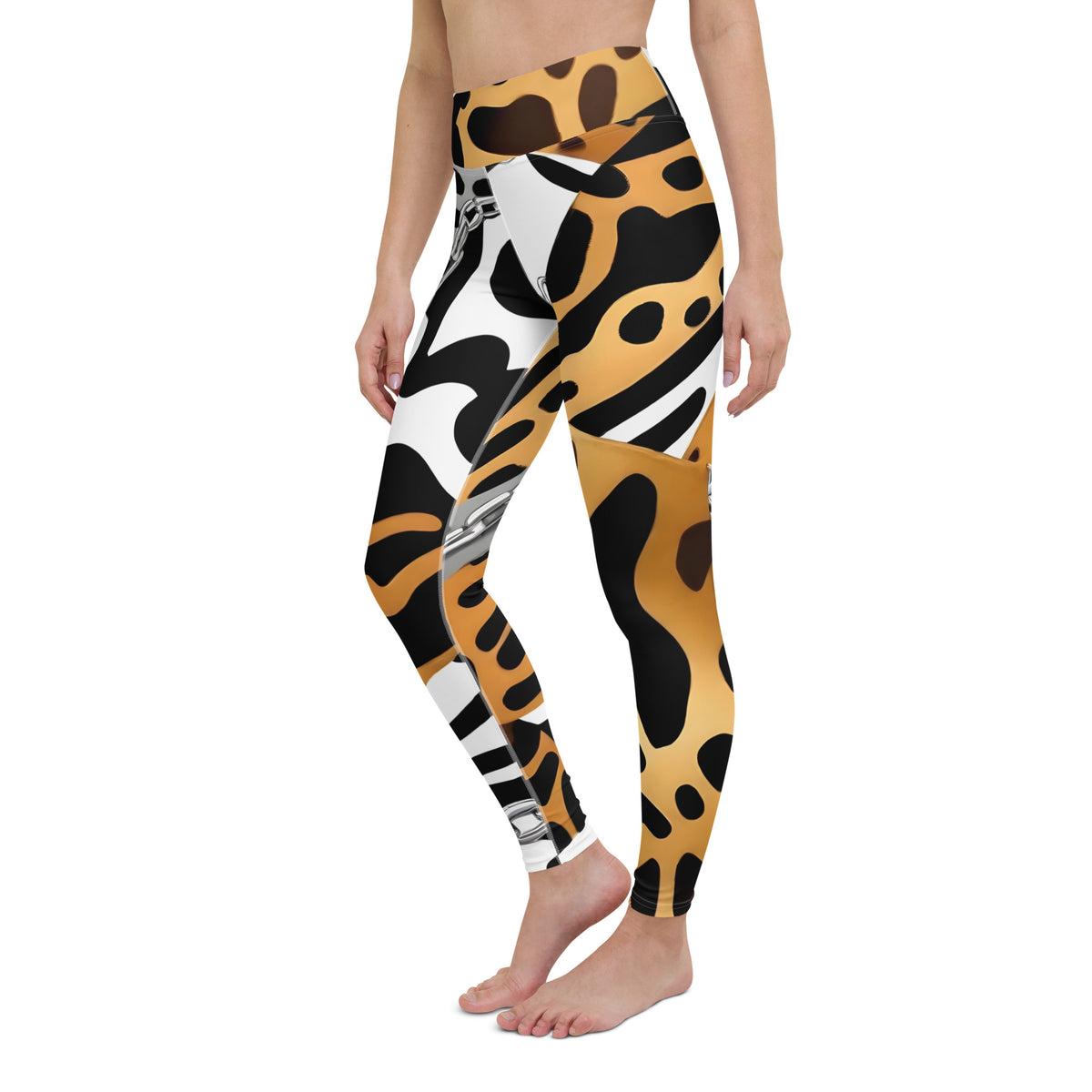 Latina Rocks Earth Tones and Chains Yoga Leggings