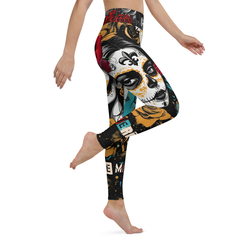 Latina Rocks La Muerte Yoga Leggings