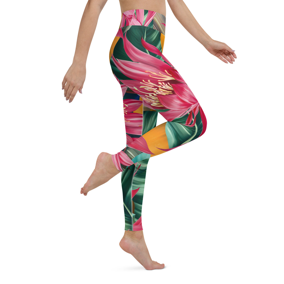 Latina Rocks Carribean Tulips Yoga Leggings