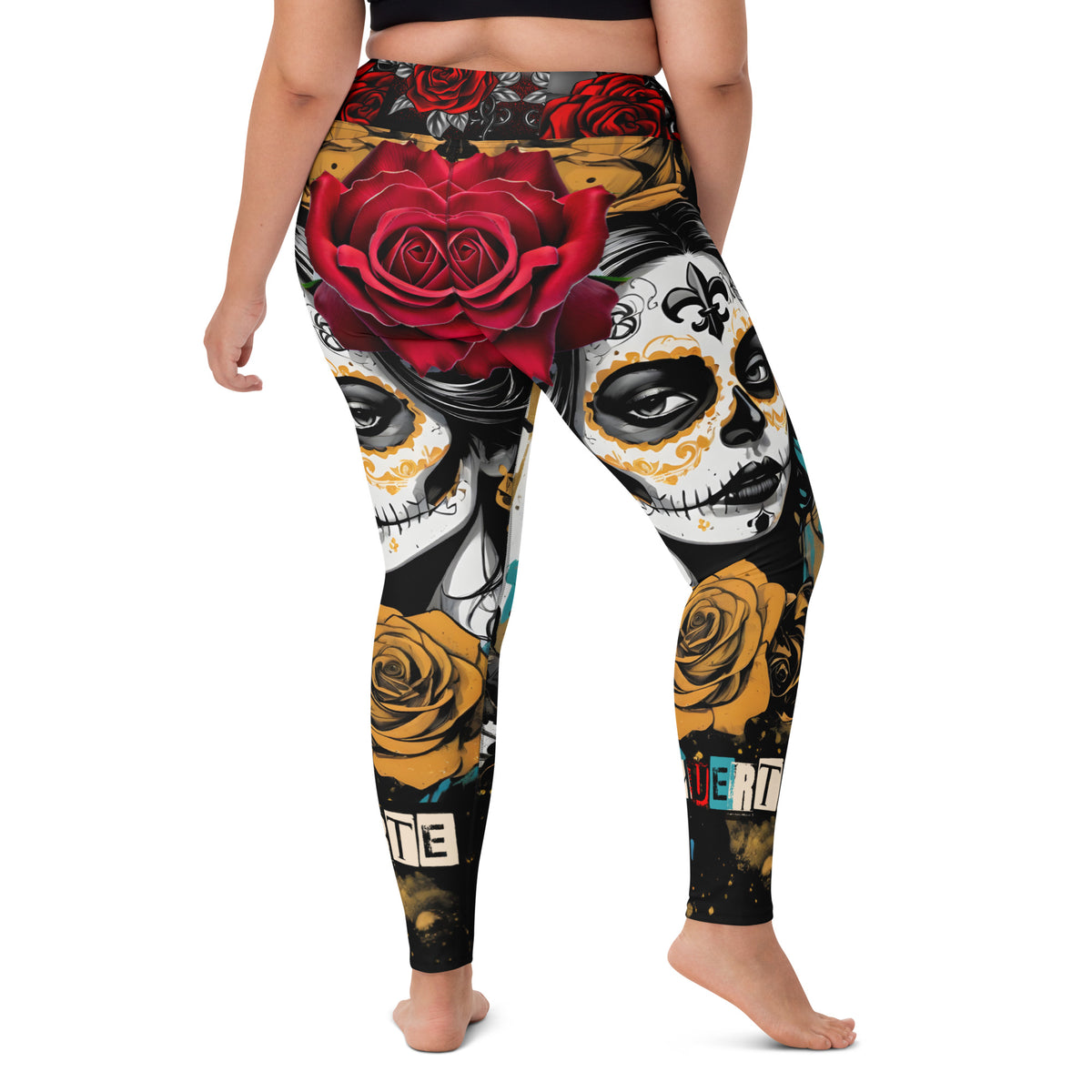 Latina Rocks La Muerte Yoga Leggings