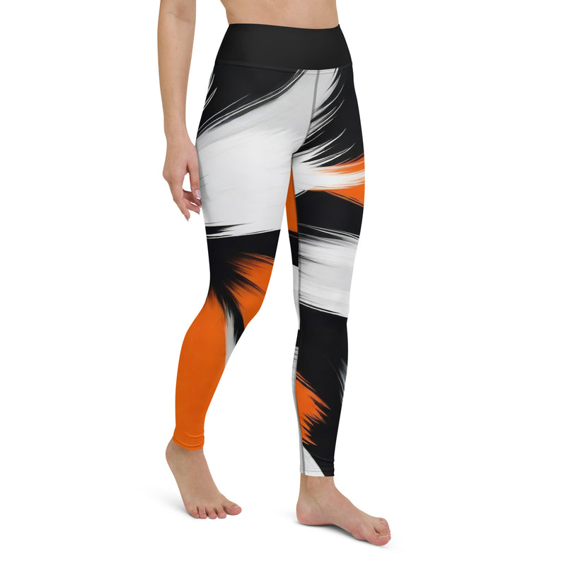 Latina Rocks Tiger Brush Print Yoga Leggings