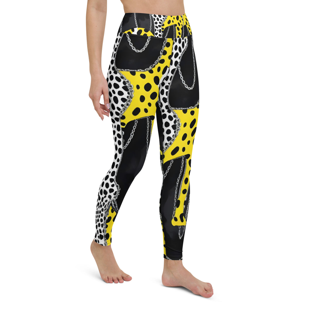 Latina Rocks Animal Print and Chains Yoga Leggings