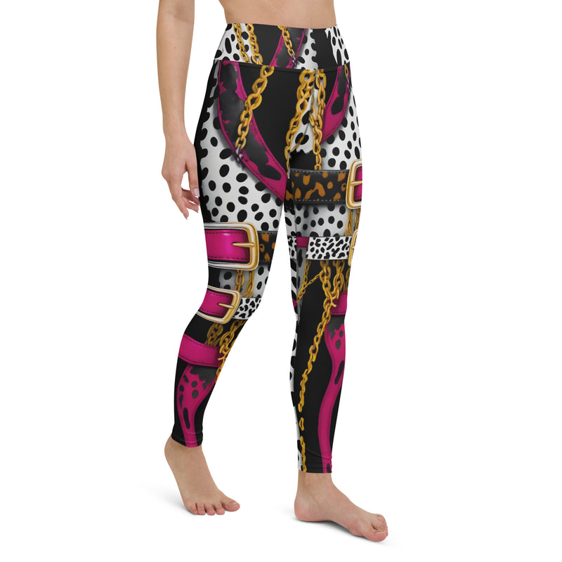 Latina Rocks Leather Belts and Animal Print Yoga Leggings